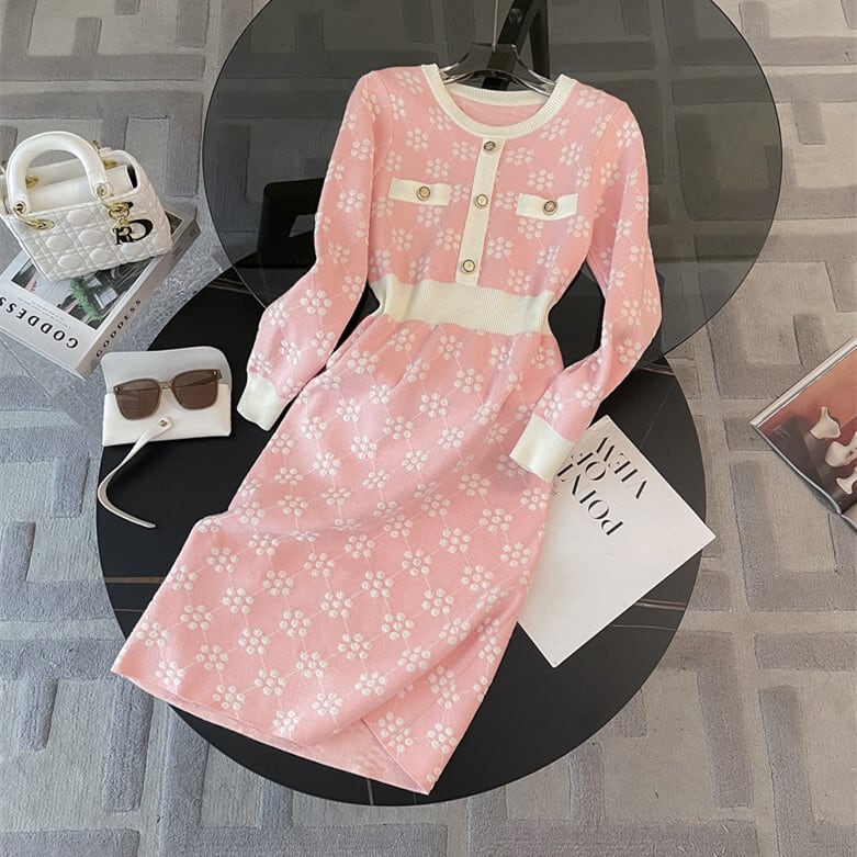 【dress】ニットワンピース　M25379