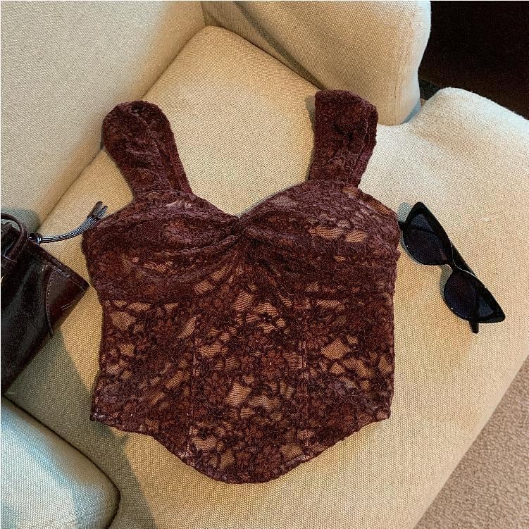 【tops】レースキャミソール　M29524