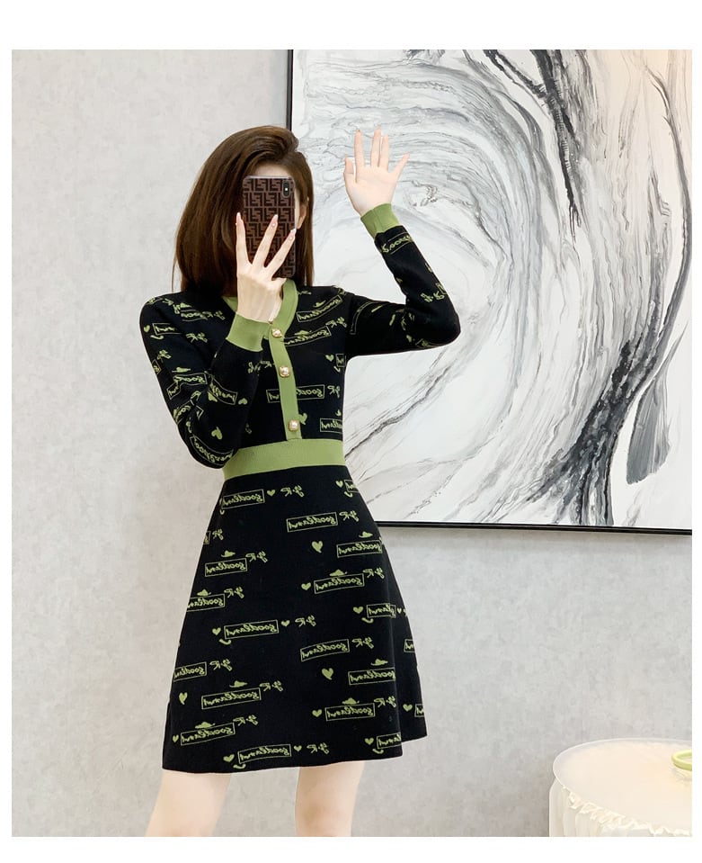 【dress】ニットワンピース　M25511