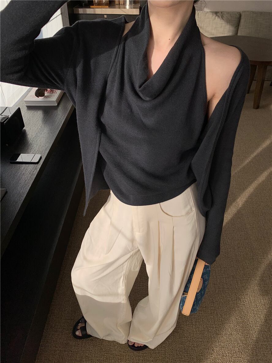 【outer】ドッキングニットカーデ　M28713