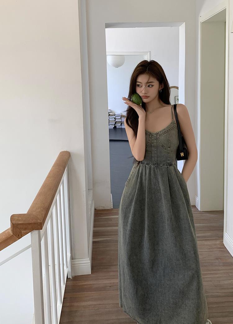 【dress】デニムキャミワンピース　M24871
