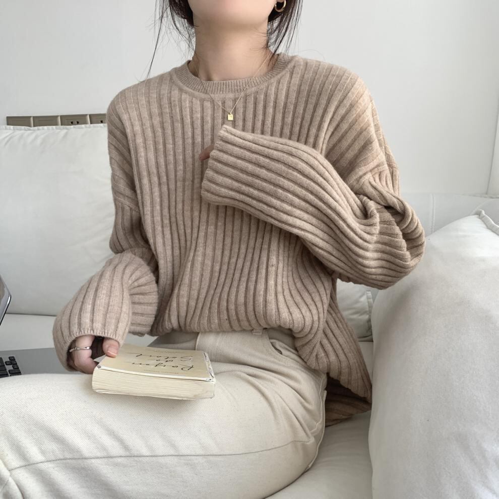 【tops】ニットプルオーバー　M19007