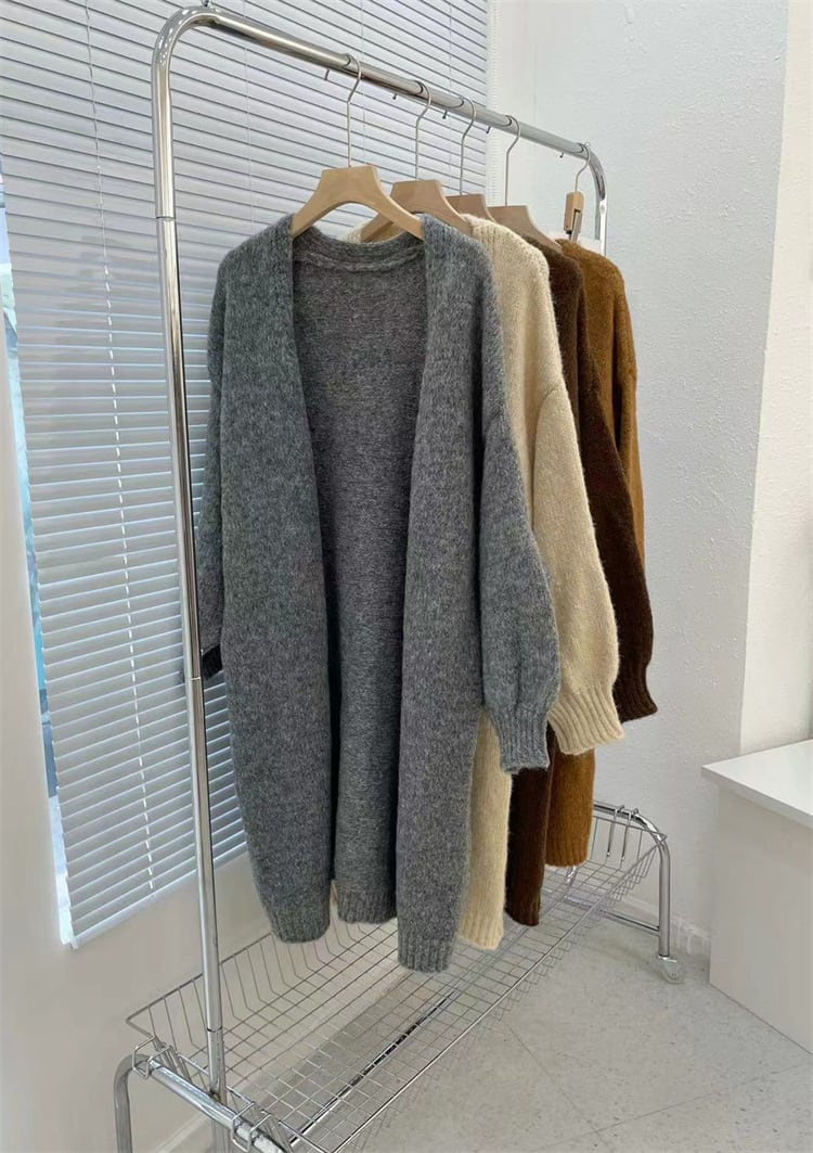 【outer】ロング丈ニットカーデ　M25967