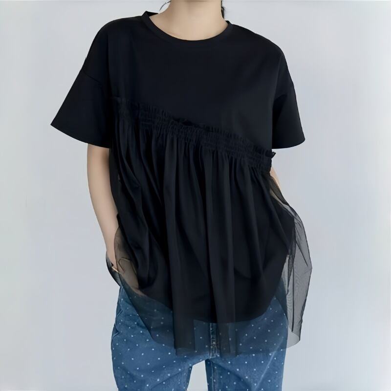 【tops】メッシュ切り替えTシャツG20304