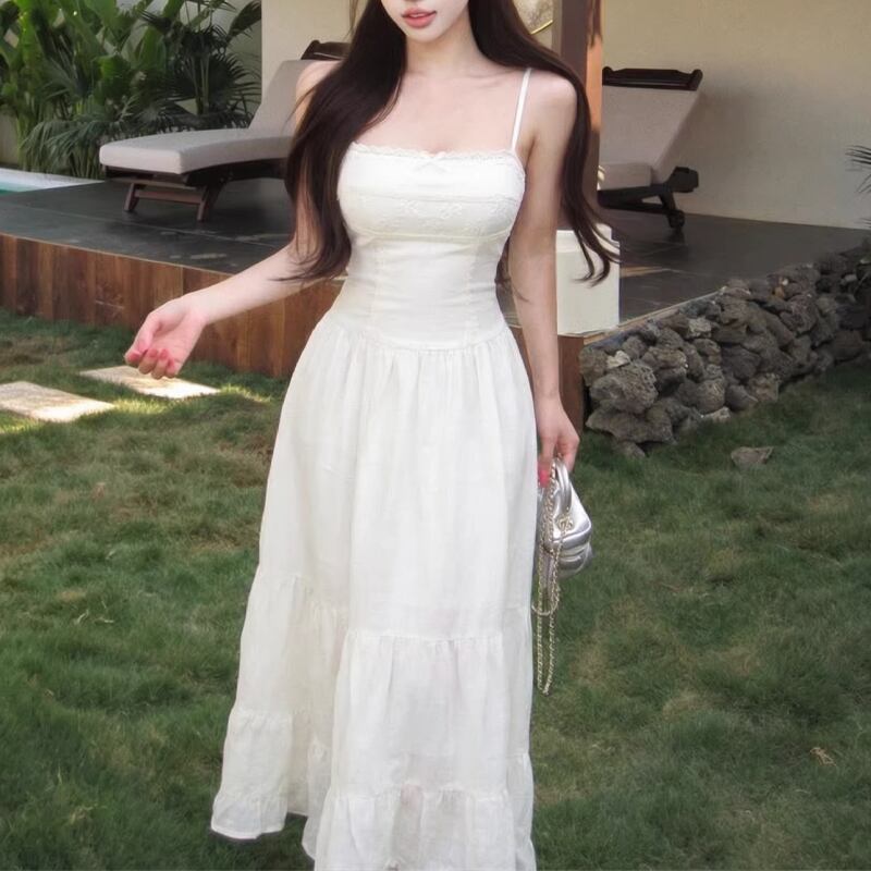【dress】ロングキャミワンピース Q8250