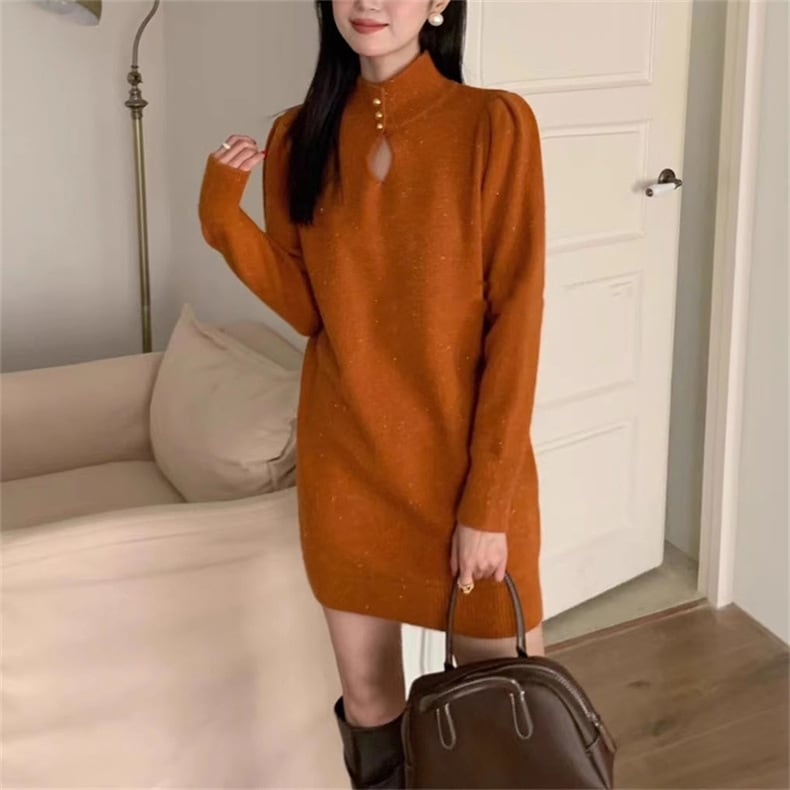 【dress】ニットワンピース　M25887