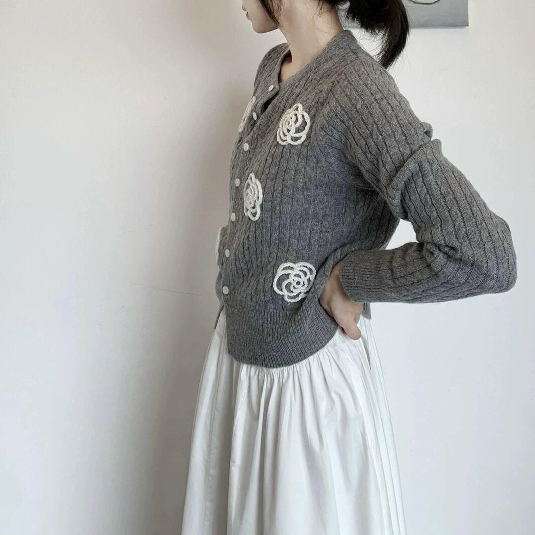 【outer】ニットカーデ　M28860