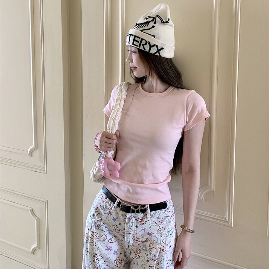 【tops】クルーネックTシャツ　M29799