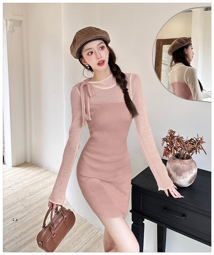 【dress】ニットワンピース　M26022