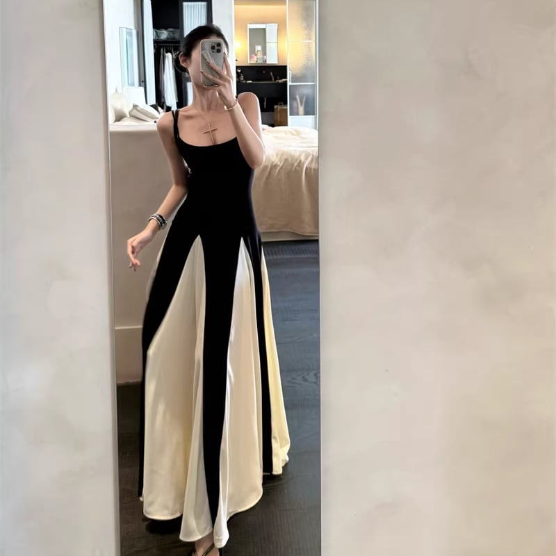【dress】ロングキャミワンピース Q8394