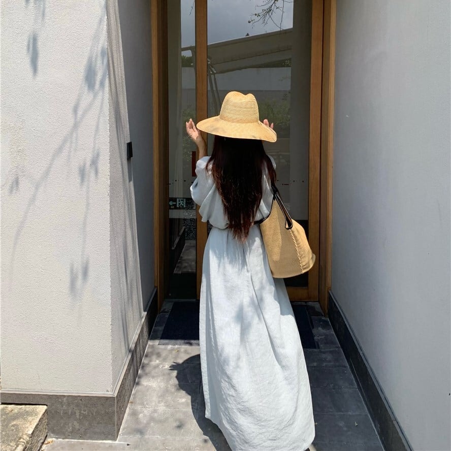 【dress】ベルト付きシャツワンピース　N2670