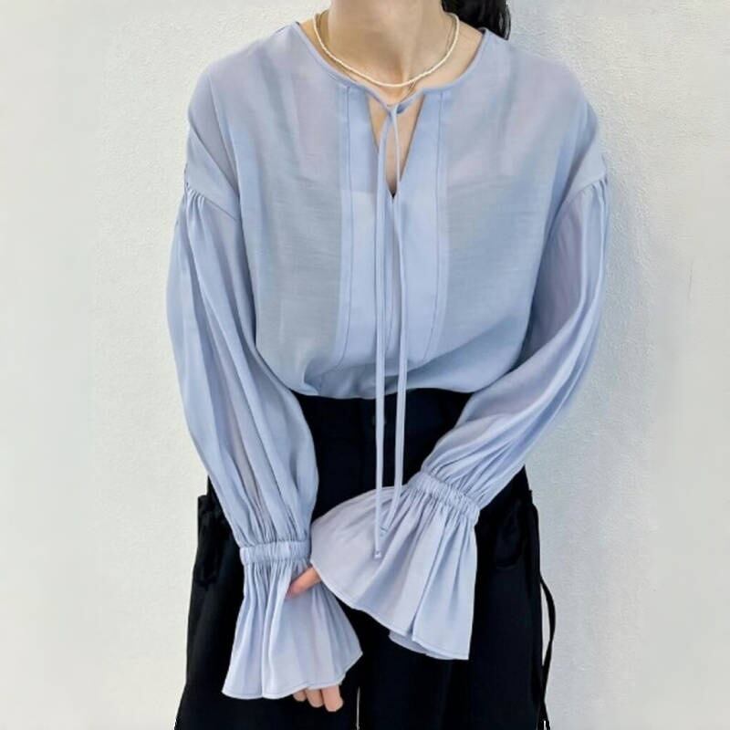 【tops】フレアスリーブブラウスG20215