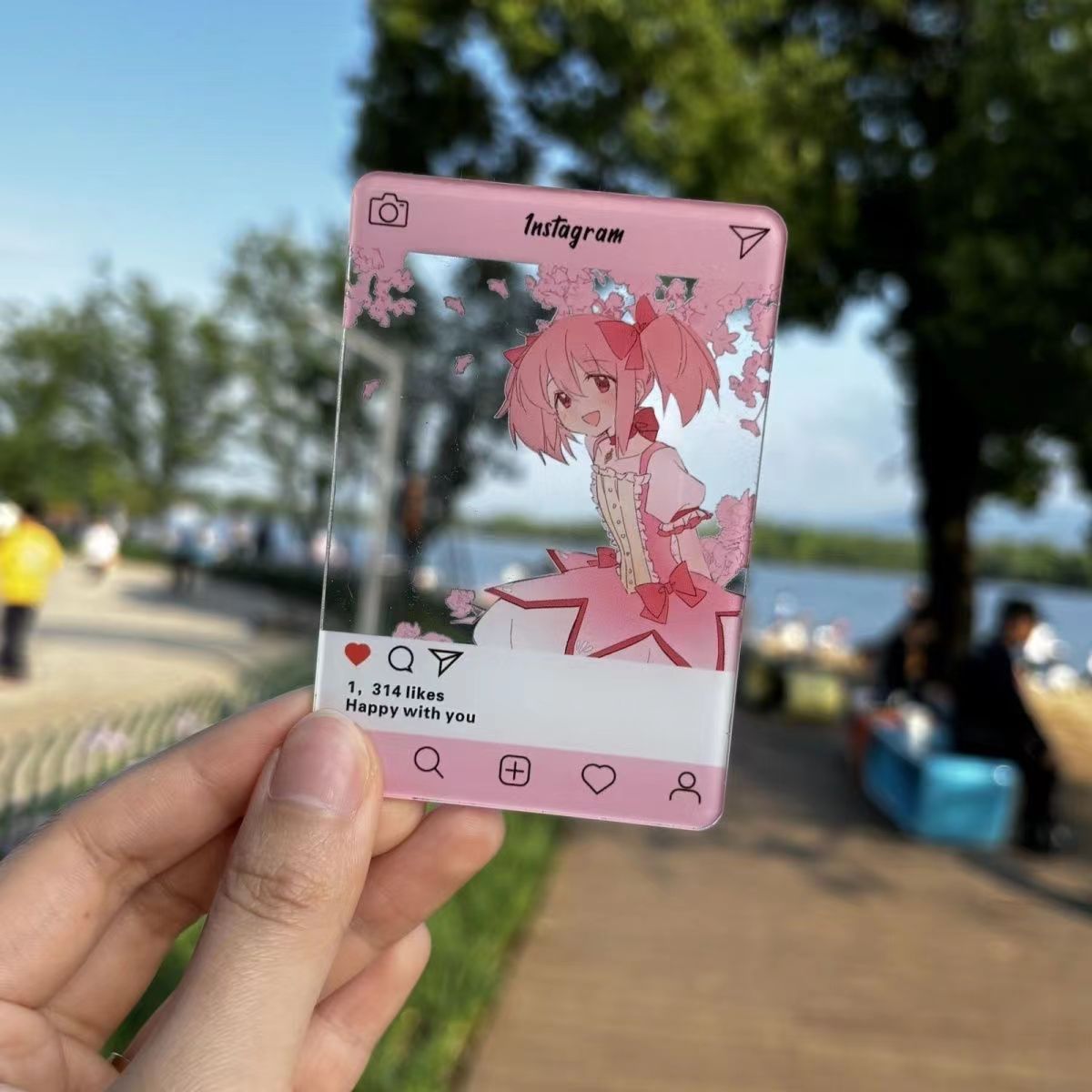 【GOODS】まどマギ 鹿目まどか クリアカード Q2389