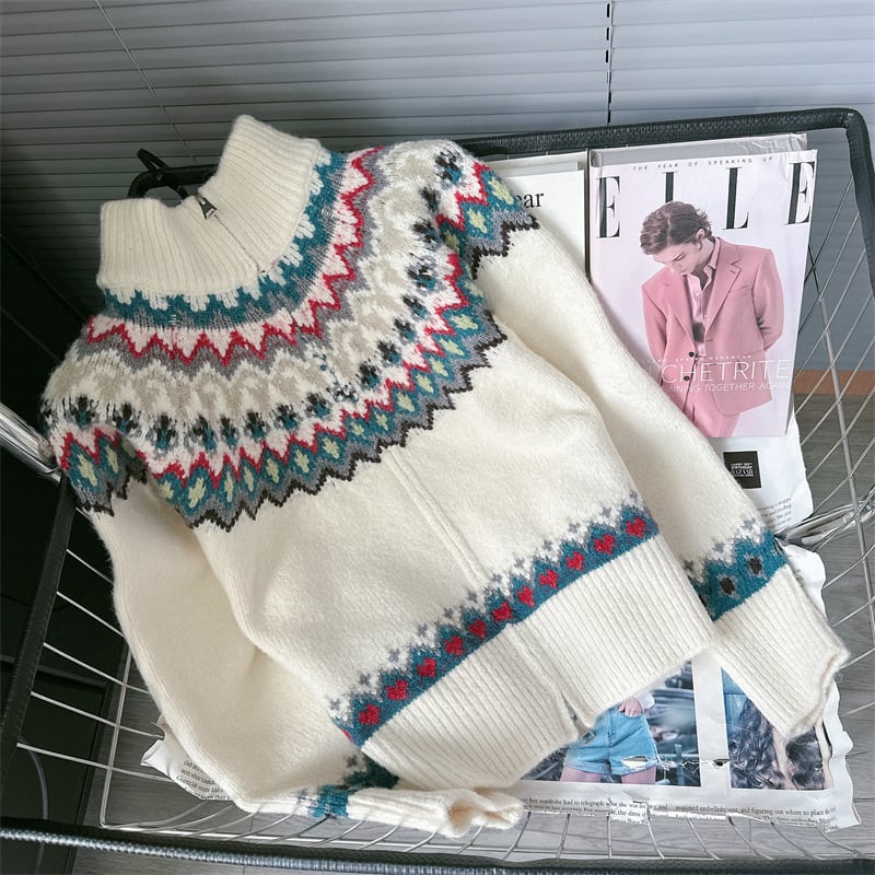 【outer】ファスナーニットカーデ　M26398