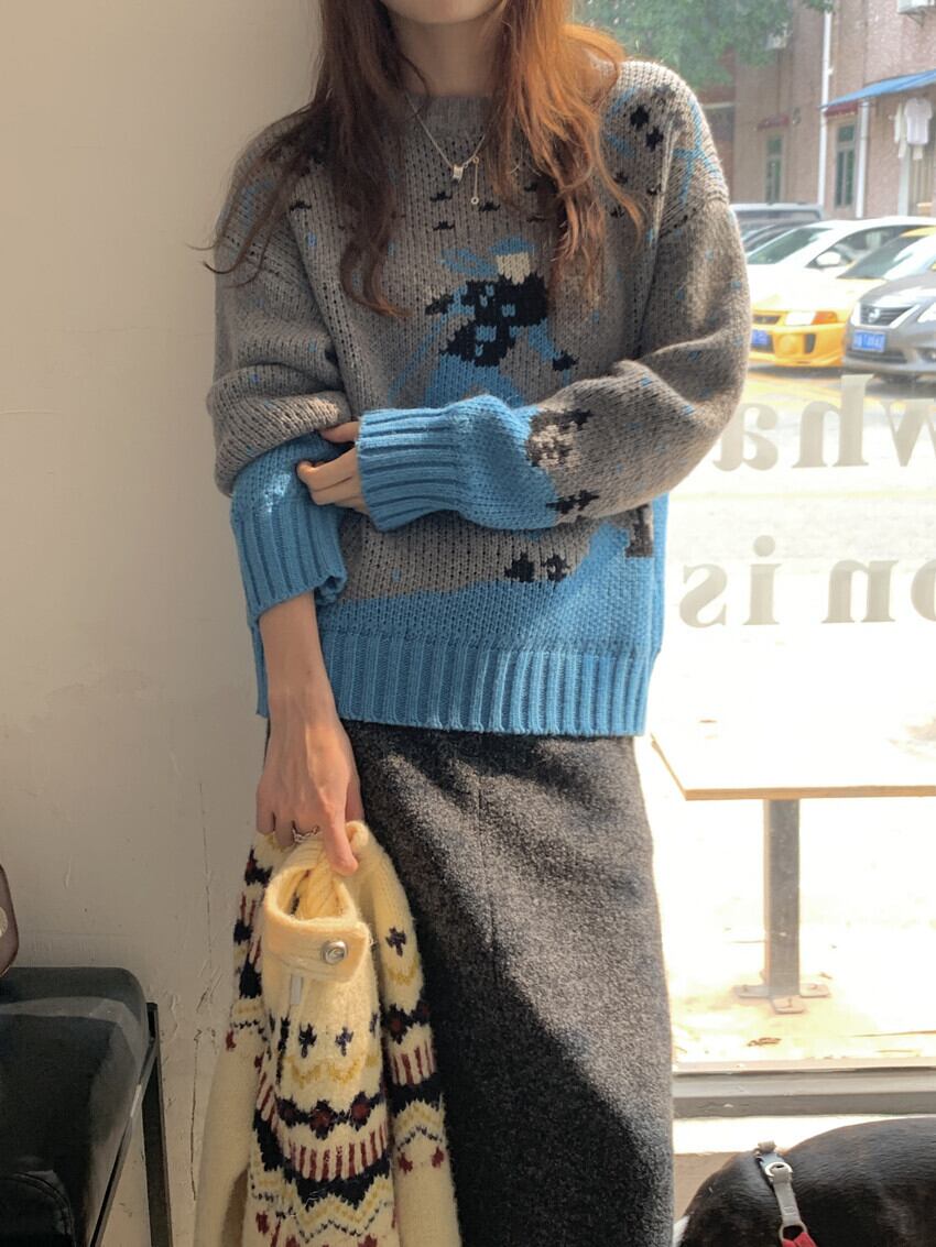 【tops】ニットセーター　M28384