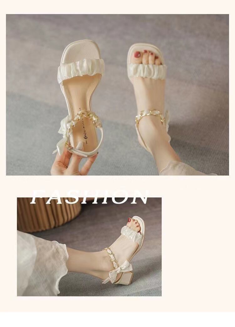 【shoes】リボン付きサンダル　M30234