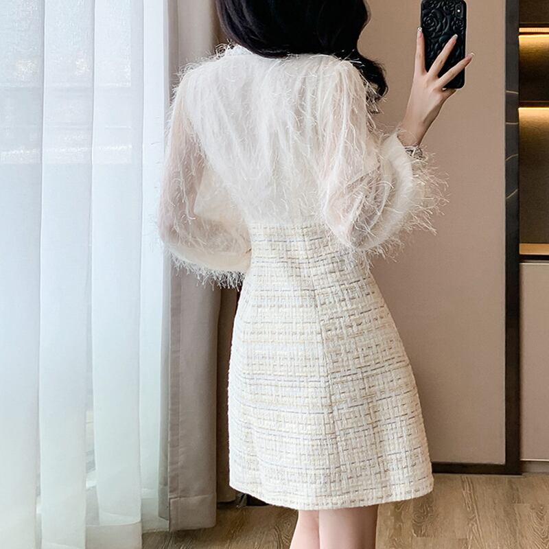 【dress】クロスネックワンピース Q7580