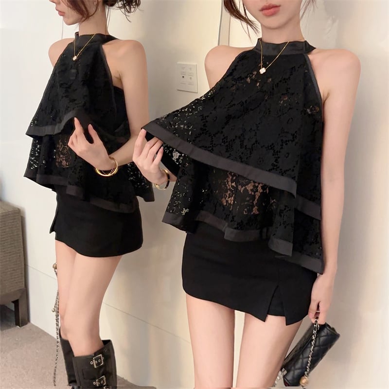 【tops】ノースリーブレーストップス　M24637