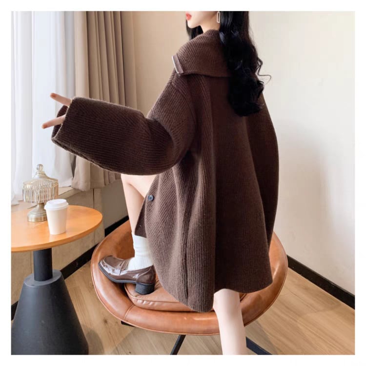 【outer】ファスナーニットカーデ　M28487