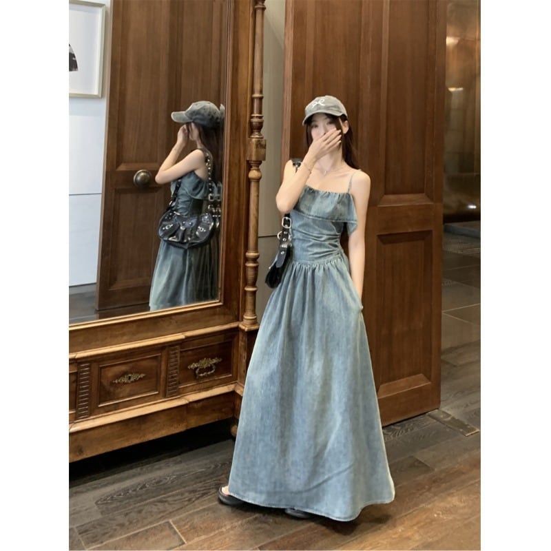 【dress】デニムキャミワンピース　M29988
