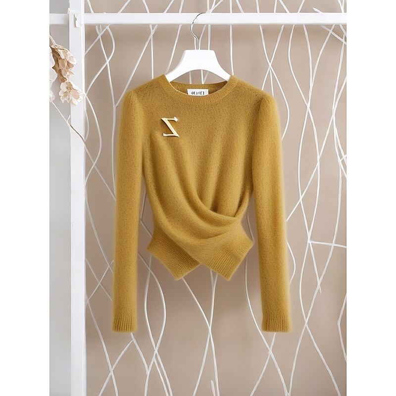 【tops】クロスニットトップス　M28765