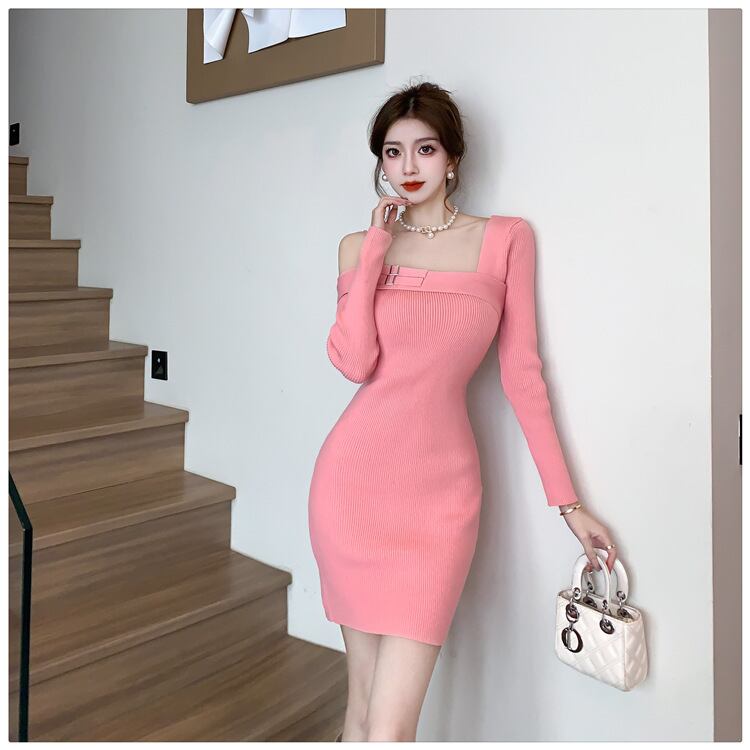 【dress】ニットワンピース　M19109