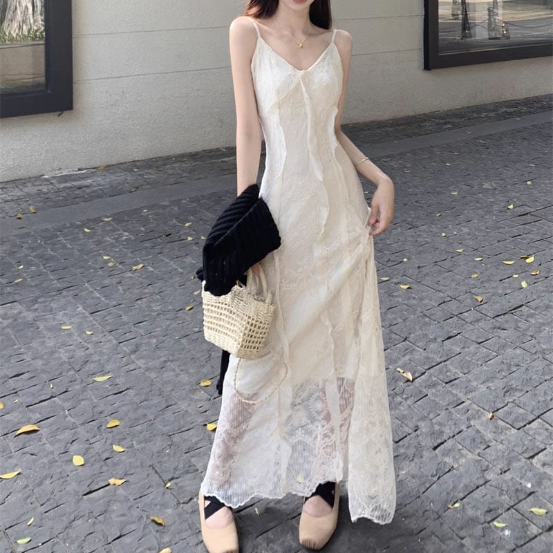 【dress】レースキャミワンピース　M25154