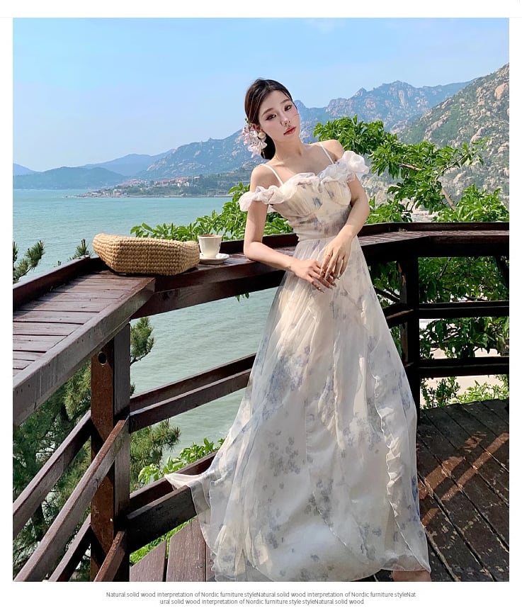 【dress】フリルキャミワンピース　M31465