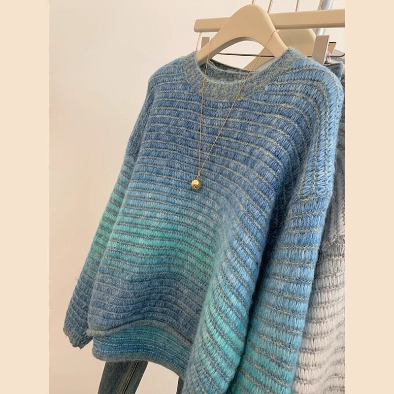 【tops】クルーネックニットセーター　M29292