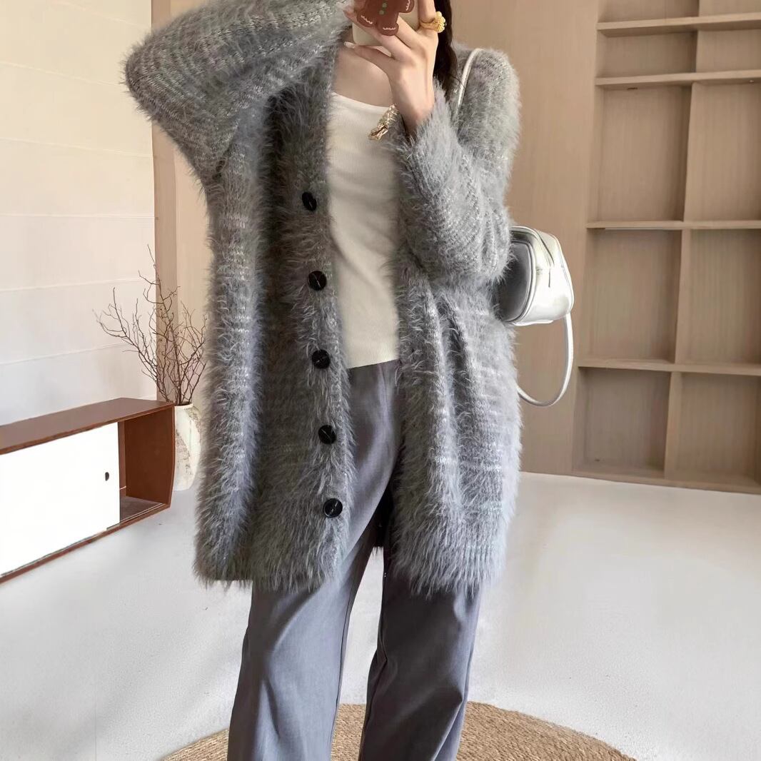 【outer】ニットカーデ　M27326