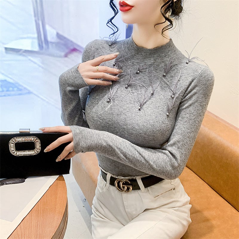 【tops】ニットトップス　M27701