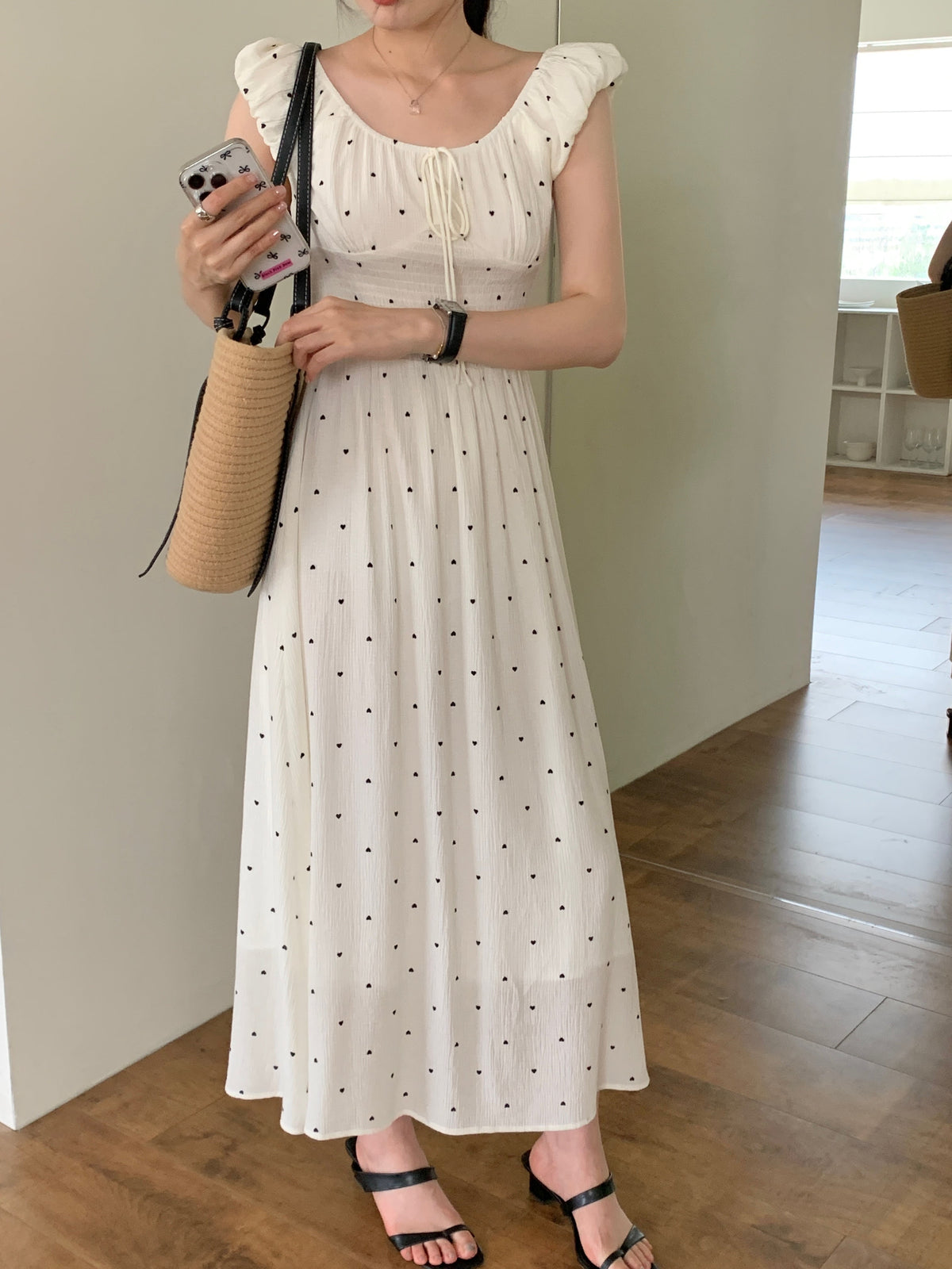 【dress】ハート柄ワンピース　M23885