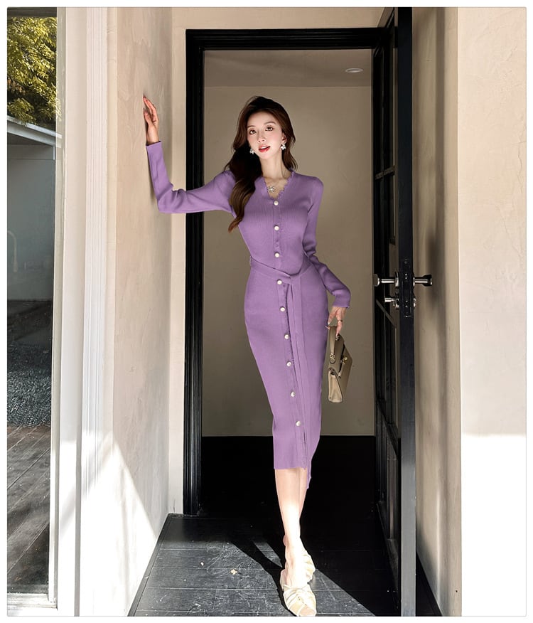 【dress】ニットワンピース　M25754