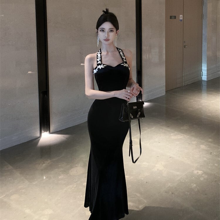 【dress】ホルターネックワンピース　M25181