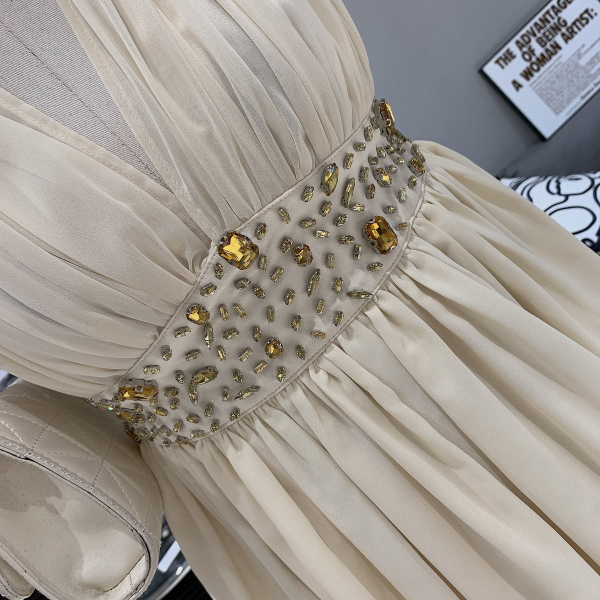 【dress】Vネックワンピース　M25011