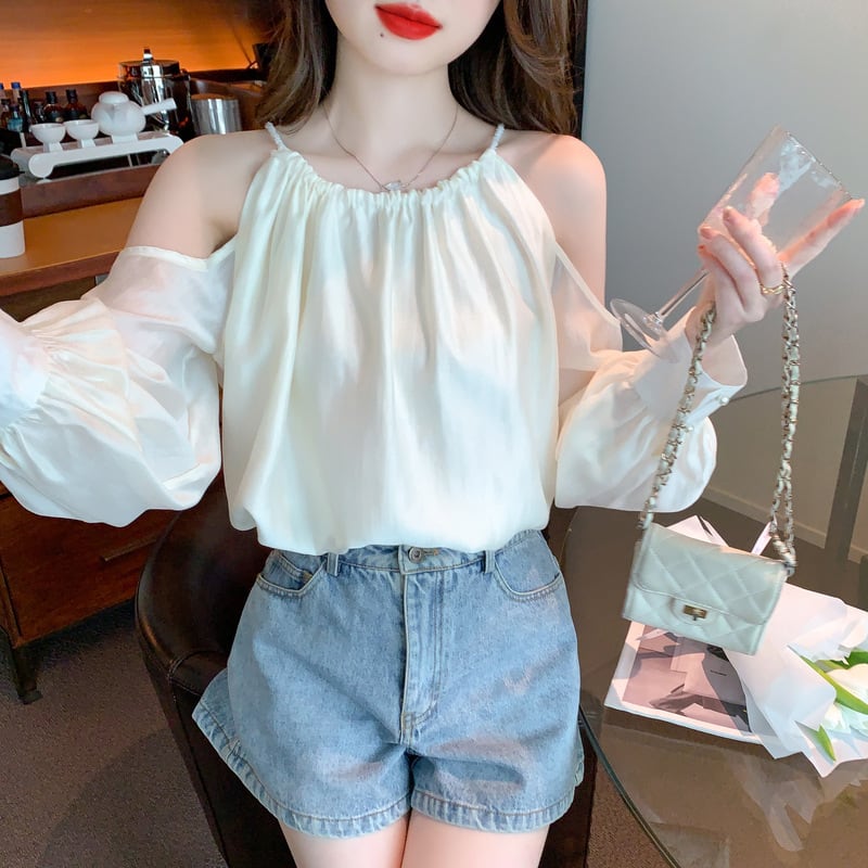 【tops】オフショルダートップス　M25443