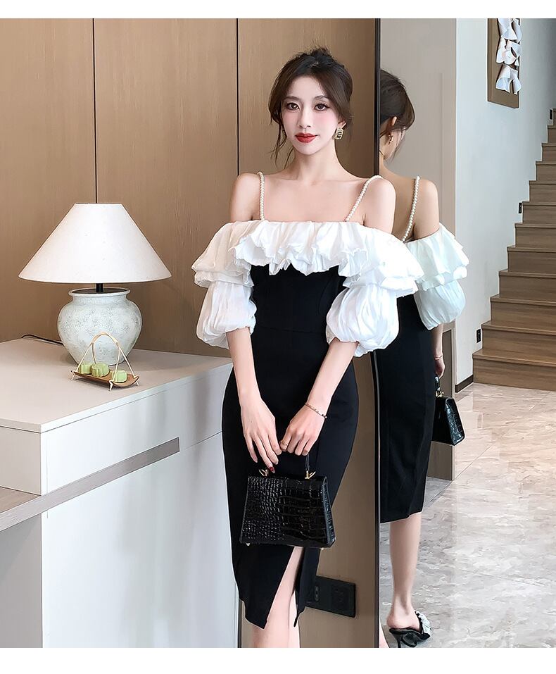 【dress】オフショルダーキャミワンピース G20668