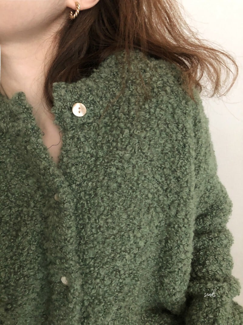 【outer】裹起毛ニットカーデ　M27530