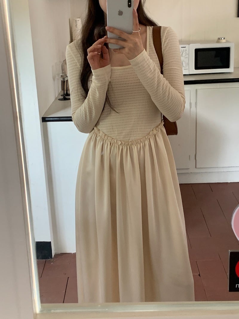 【dress】切り替えワンピース　M25711