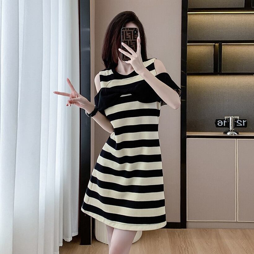 【dress】ボーダー柄ワンピース　M29312