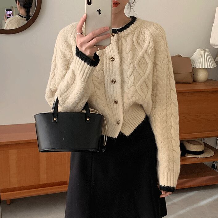 【outer】ニットカーデ　M27232