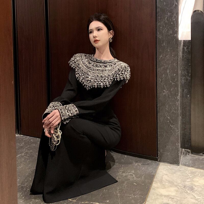 【dress】ビジューデートワンピース　M28510