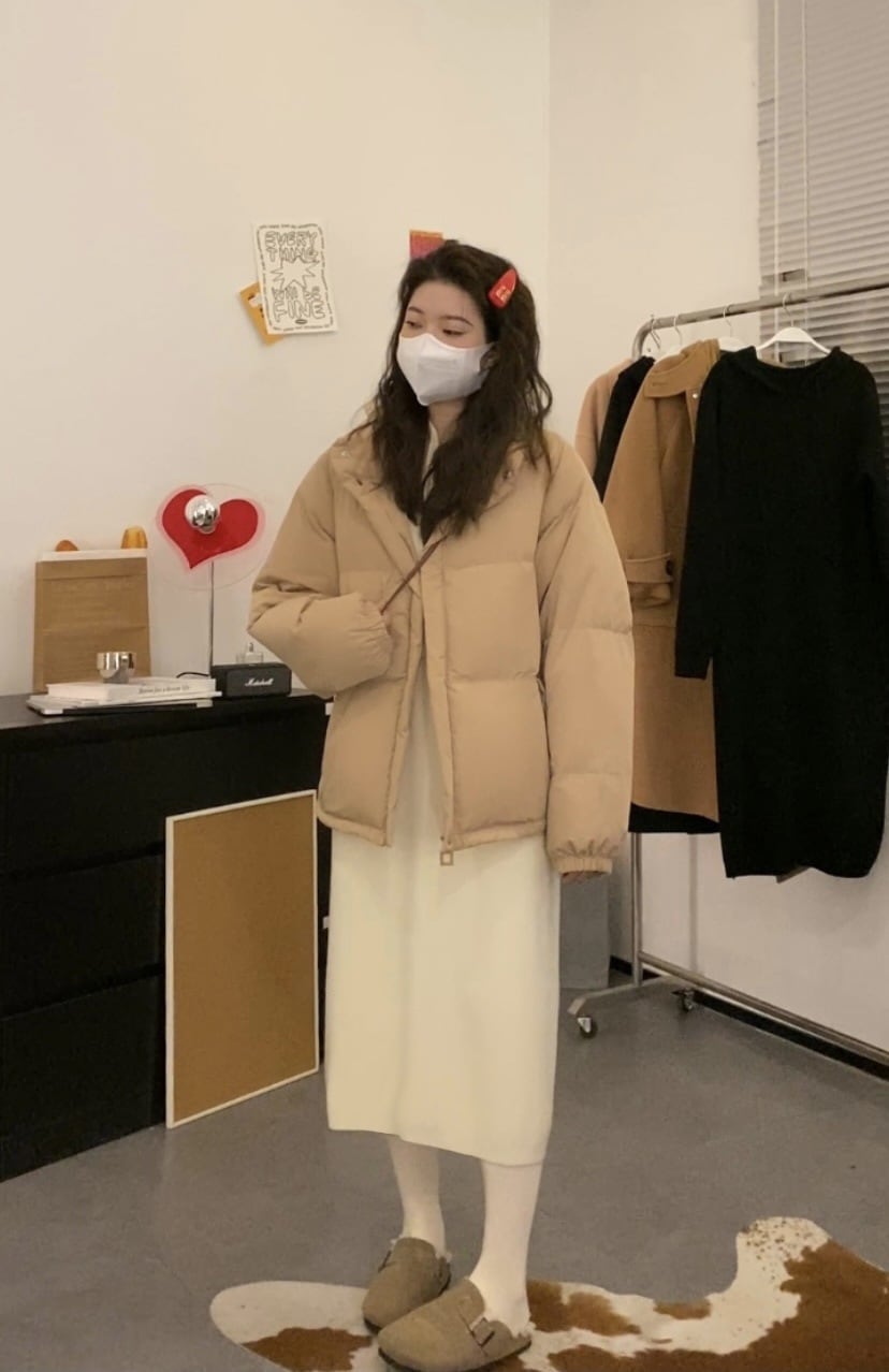 【dress】フード付きニットワンピース　M27246