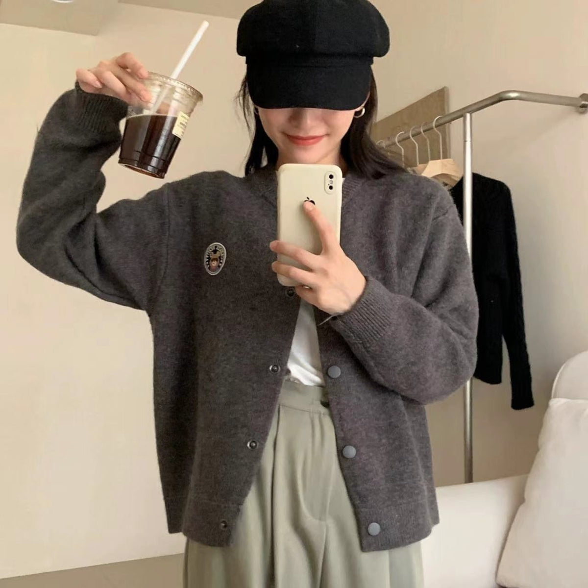 【outer】ニットカーデ　M25686
