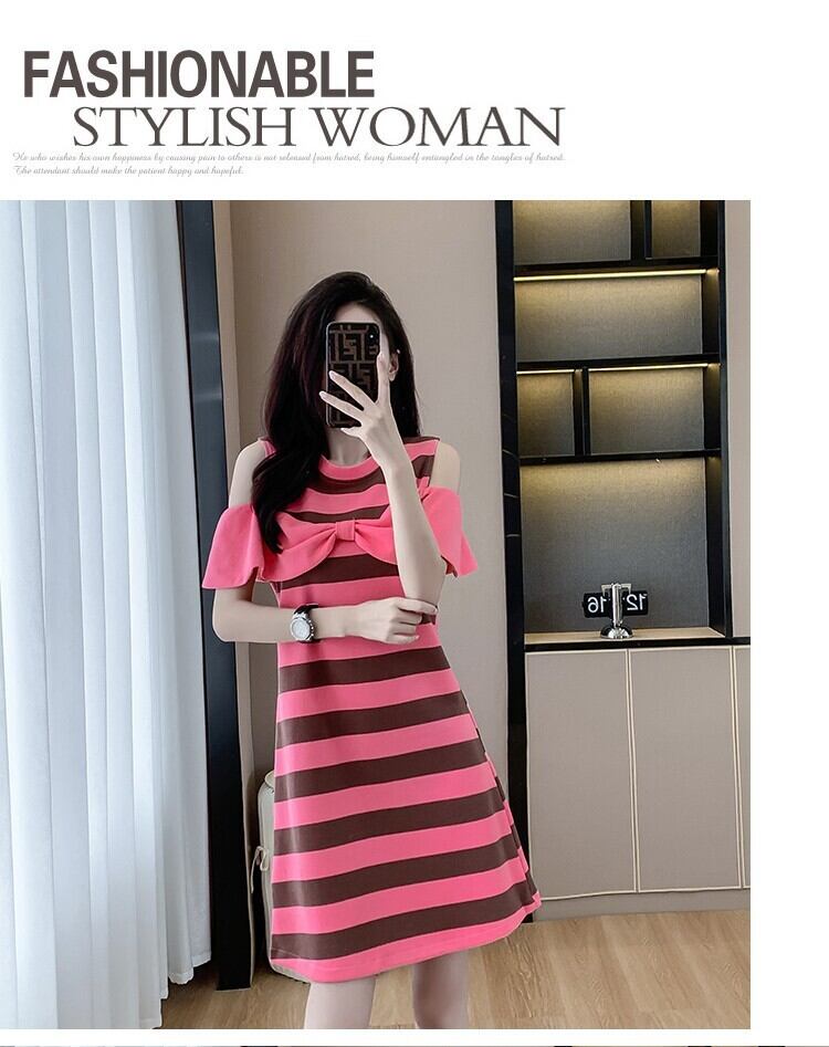 【dress】ボーダー柄ワンピース　M29312