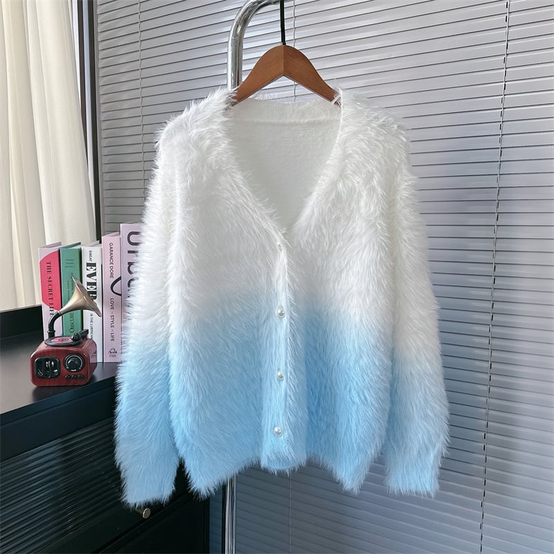 【outer】Vネックニットカーデ　M28151