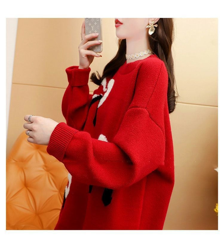 【tops】クルーネックニットセーター　M29171