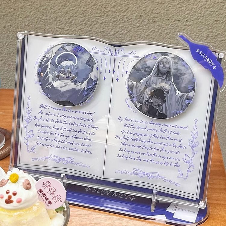 【GOODS】アクリル 58/65/75mm 缶バッジ  ソネット ディスプレイスタンド Ｑ2154