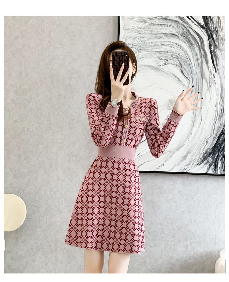 【dress】ニットワンピース　M25502