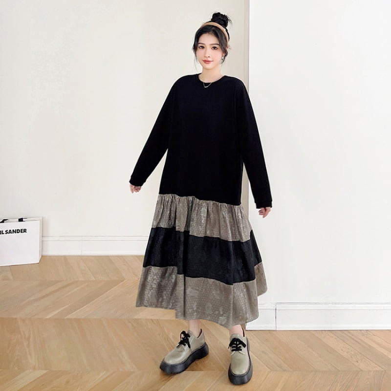 【dress】ドッキングカジュアルワンピース　M28936